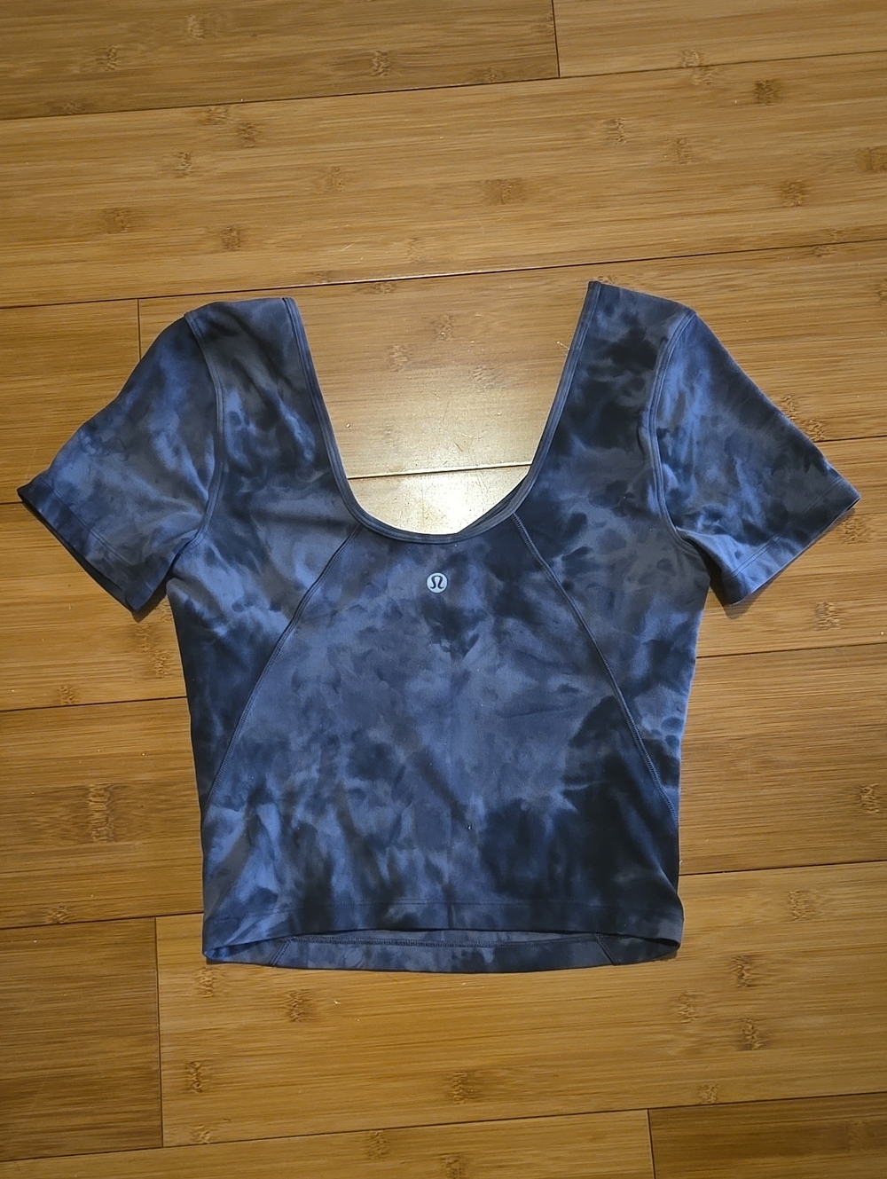 Lululemon Align™ T-Shirt Yoga Workout Crop Top Short Sleeve Tie Dye - 4